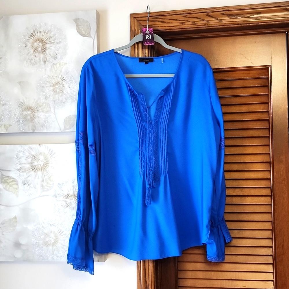 #181 ROAYL BLUE BLOUSE